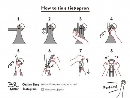 How to tie a tie&apron
